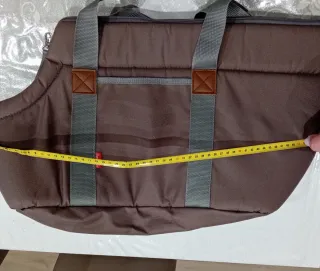 Borsa da trasporto per cani marrone/grigia