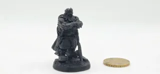 Figura Resina 3D Enano Guerrero DnD