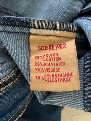 Chaqueta tejana bordada T-XL