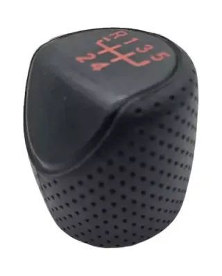 Pomo Palanca Cambios R5 Negro Rojo