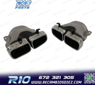 COLAS DE ESCAPE MERCEDES GLE W167 19- LOOK AMG GLE63 CROMO