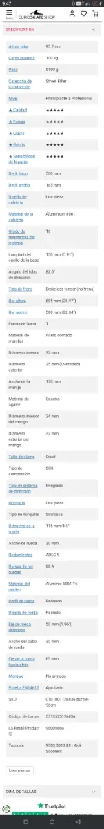 NKD SCOOTER FREESTYLE MATHIAS VILLERS. PATINETE