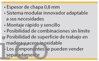 Conjunto Taller 5 Módulos S/Acero Inox Alyco 199995