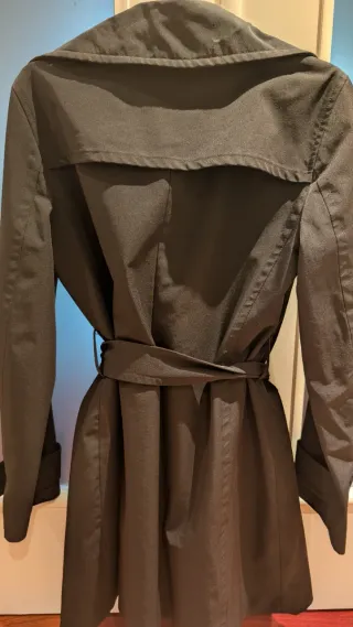 Trench Zara Mujer Negro