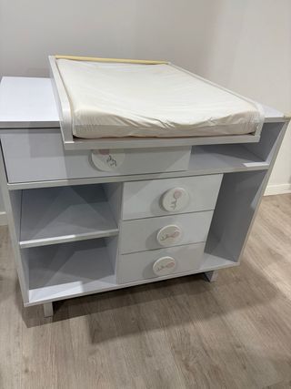 Mueble cambiador bebé con colchon