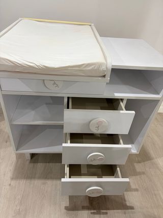 Mueble cambiador bebé con colchon
