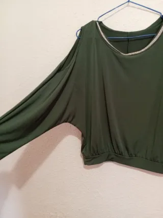 Camiseta verde mujer