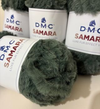 Lote 4 madejas lana Samara de Dmc