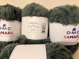 Lote 4 madejas lana Samara de Dmc