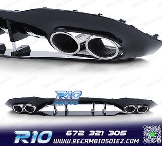DIFUSOR MERCEDES CLASE A W177 18- LOOK AMG A45 NEGRO BRILLO