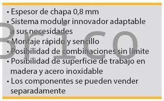 Conjunto Taller 4 Módulos S/Acero Inox Alyco 199010