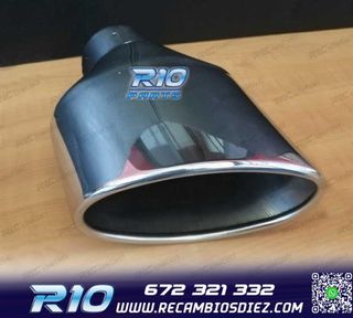 COLA ESCAPE OVALADA ACERO INOX TIPO RS4 CUPRA 2 LADO IZQ