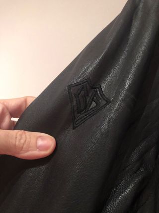 Cazadora Piel Vacuno Negra Talla XL