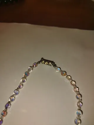 Collana vintage perle vetro