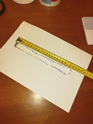 Collana vintage perle vetro