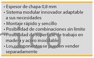 Conjunto Taller 4 Módulos S/Acero Inox Alyco 199006