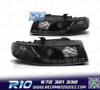 FAROS SEAT LEON 1M LUZ DIURNA FONDO NEGRO 99-05