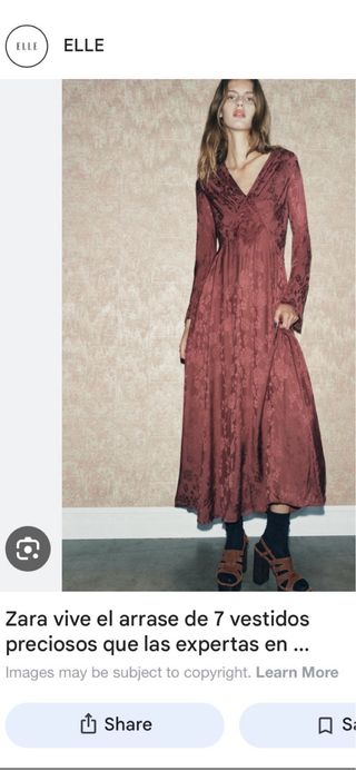 Vestido largo jacquard