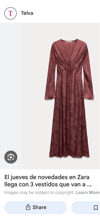 Vestido largo jacquard