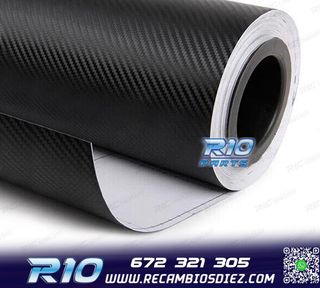 VINILO ADHESIVO CARBONO NEGRO
