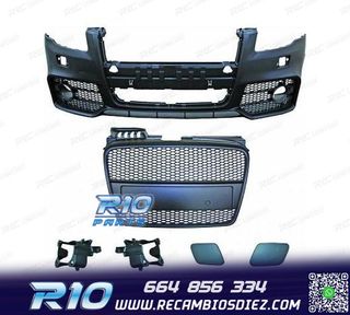 PARAGOLPES DELANTERO AUDI A4 04-07 LOOK RS4 NEGRO