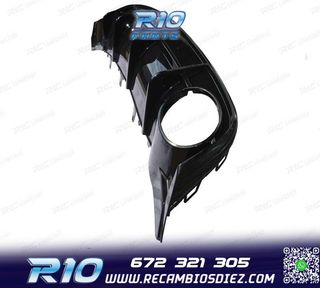 DIFUSOR AUDI A6 S LINE 15-18 LOOK RS6 NEGRO BRILLO