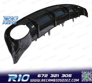 DIFUSOR AUDI A6 S LINE 15-18 LOOK RS6 NEGRO BRILLO