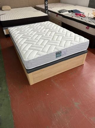 CANAPE Y COLCHON FLEX CONFORT POCKET VISCO 140x190