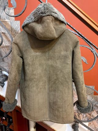 Cappottino Shearling in Pelle Scamosciata Vintage