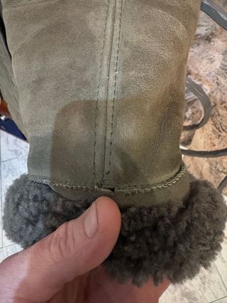 Cappottino Shearling in Pelle Scamosciata Vintage