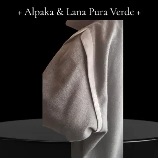 Abrigo Militar Lana Pura Verde Mujer