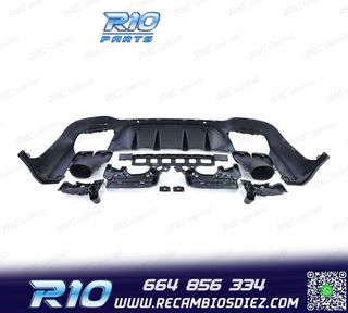 DIFUSOR MERCEDES GLC X253 15-18 LOOK AMG GLC63 PDC + COLAS E