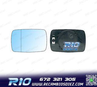 CRISTAL ESPEJO BASE IZQUIERDO BMW SERIE 3 E30 83-91 TERMICO