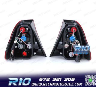 PILOTOS BMW E46 COMPACT 98-05 ROJO AHUMADO