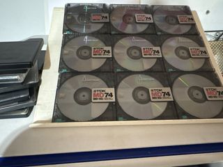 Lote 9 MiniDisc TDK MD-XG 74 Min con fundas
