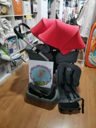 Bugaboo Donkey Gemelar Gris