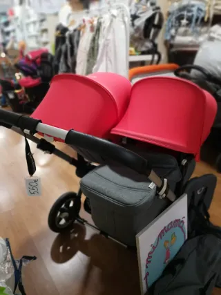 Bugaboo Donkey Gemelar Gris