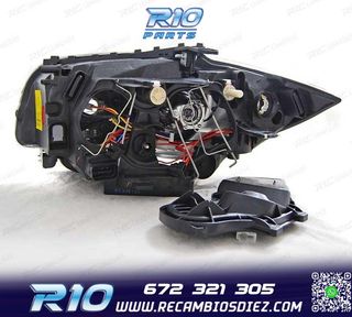 FAROS BMW E81 E87 E82 E88 04-11 OJOS ANGEL FONDO NEGRO