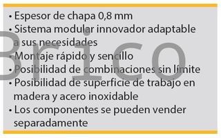 Conjunto Taller 2 Módulos S/Acero Inox Alyco 199046