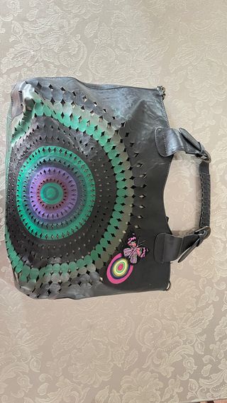 Bolso Tote Desigual Negro Multicolor