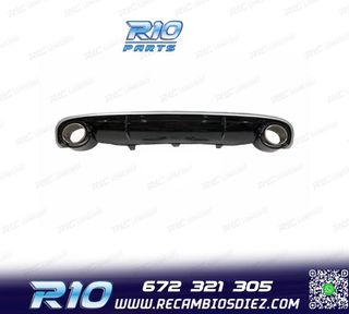 DIFUSOR AUDI A7 12-15 LOOK RS7 + COLAS ESCAPE NEGRO BRILL