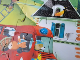 Puzzle Djeco Camión de Bomberos 16 Piezas