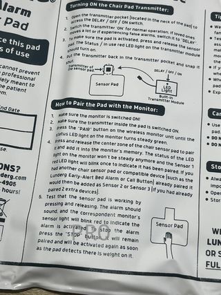 Sistema di allarme per sedia Lunderg