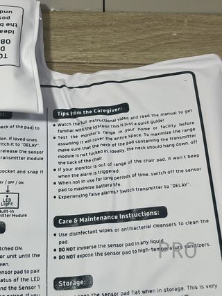 Sistema di allarme per sedia Lunderg