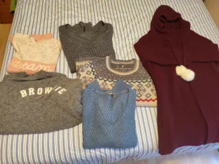 Conjunto de jerseys de invierno.