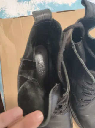 Botas Zara cordones negras