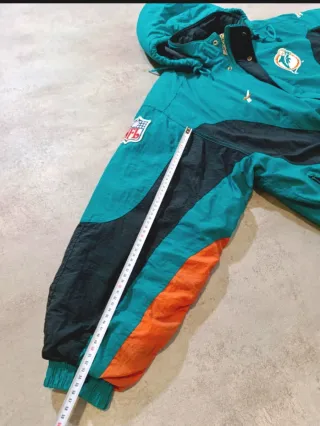 Reebok Miami Dolphins NFL Pro Line Vintage Puffer