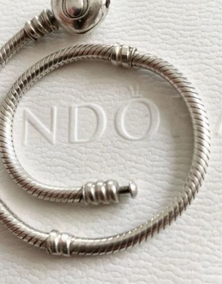 Pulsera Pandora ORIGINAL 19,5 cm cierre corazon