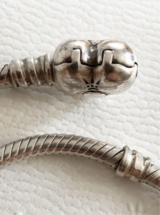 Pulsera Pandora ORIGINAL 19,5 cm cierre corazon