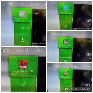 Lotto 5 giochi Xbox 360 call of duty Tom Clancy's